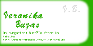 veronika buzas business card